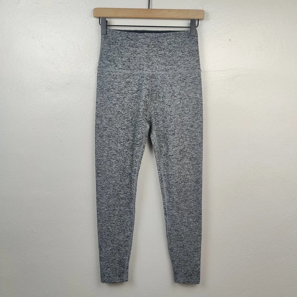 Beyond Yoga Caught In the Midi SpaceDye Leggings Women's Medium Gray Heather